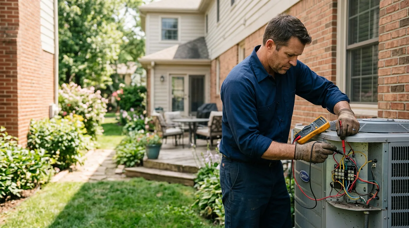 HVAC technician working near Los Alamitos, CA